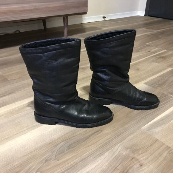 College Ladies Black Leather Boots Size 8 - Picture 5 of 5